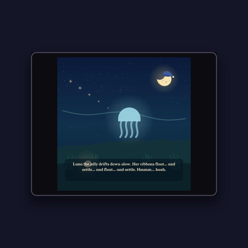 The Humming Shell - printable bedtime picture book | Instant Download | Printable PDF image 3