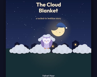 The Cloud Blanket - printable bedtime picture book | Instant Download | Printable PDF