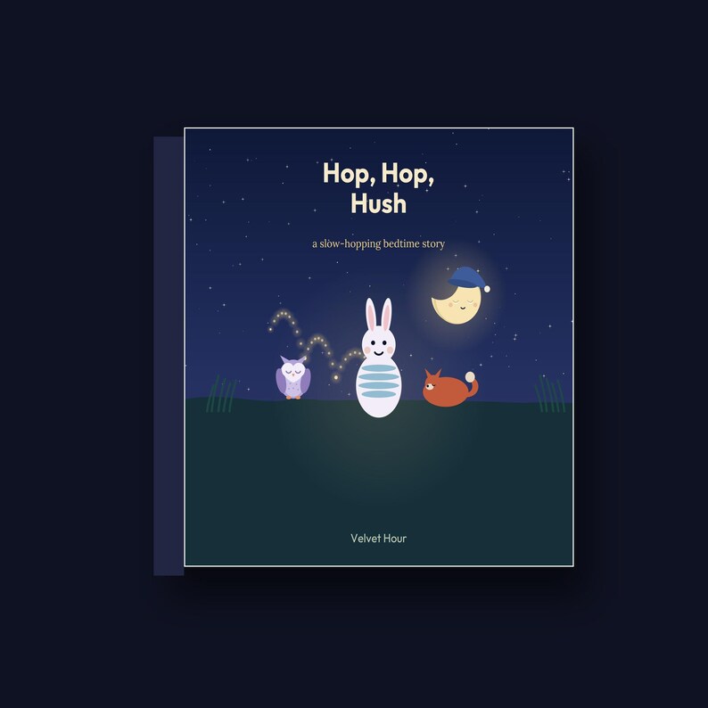Hop, Hop, Hush - printable bedtime picture book | Instant Download | Printable PDF image 2