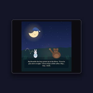 Hop, Hop, Hush - printable bedtime picture book | Instant Download | Printable PDF image 3