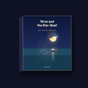 Wren and the Star-Boat - printable bedtime picture book | Instant Download | Printable PDF image 2