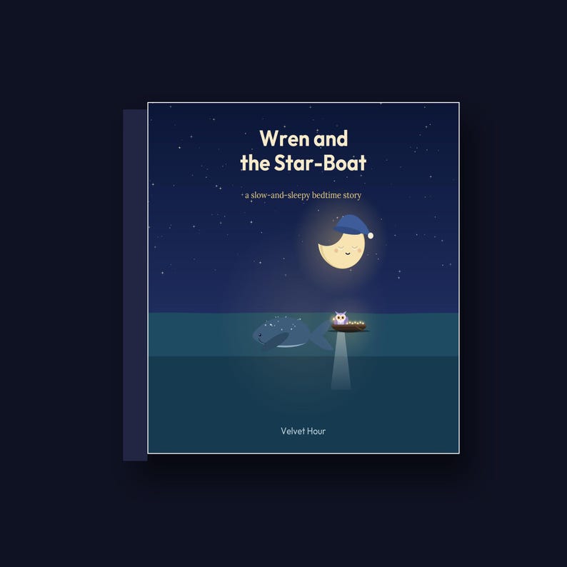 Wren and the Star-Boat - printable bedtime picture book | Instant Download | Printable PDF image 2