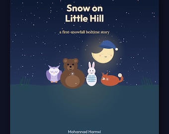 Snow on Little Hill - printable bedtime picture book | Instant Download | Printable PDF