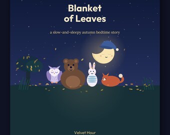 Blanket of Leaves - printable bedtime picture book | Instant Download | Printable PDF
