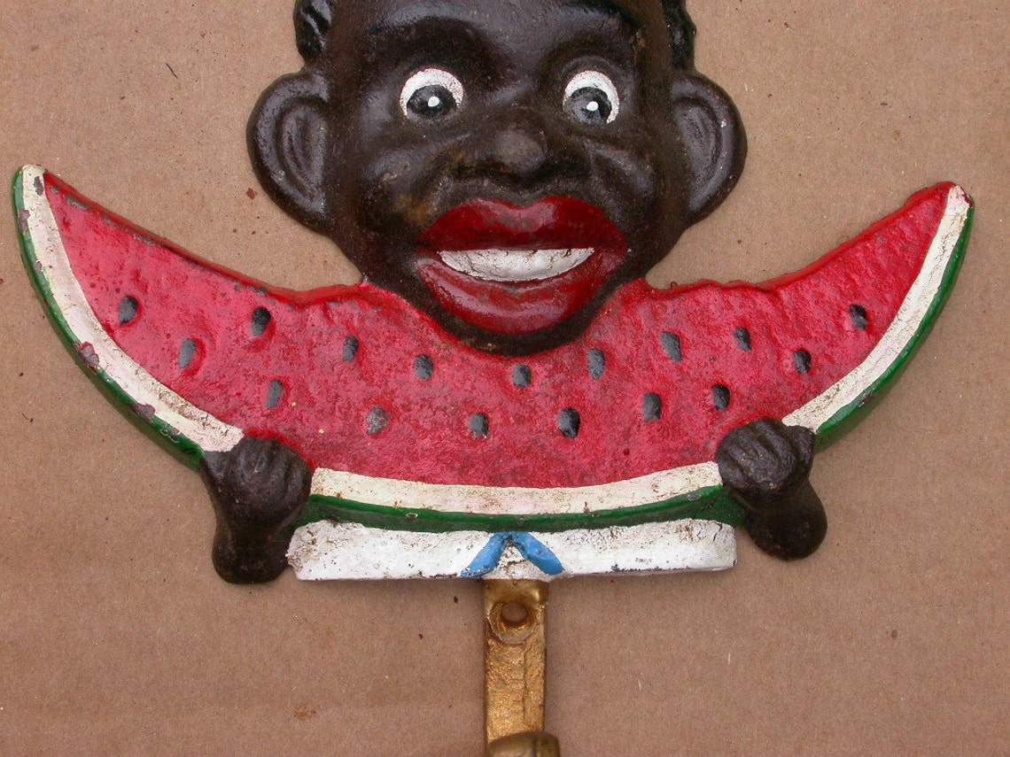 Americana Black Boy Eating Watermelon Wall Mount Clothing Hat Etsy