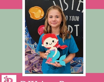Mermaid Wooden Painting Kit – DIY Art Activity for Kids (5+)