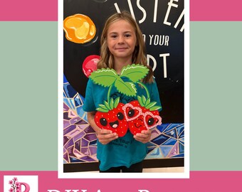 Strawberries Painting Kit – DIY Art Activity for Kids (5+)