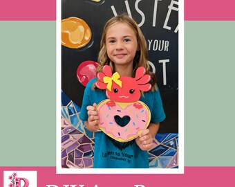 Axolotl Donut Painting Kit – DIY Art Activity for Kids (5+)