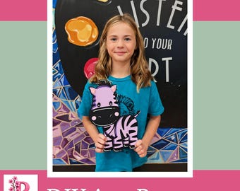 Zebra Painting Kit – DIY Art Activity for Kids (5+)
