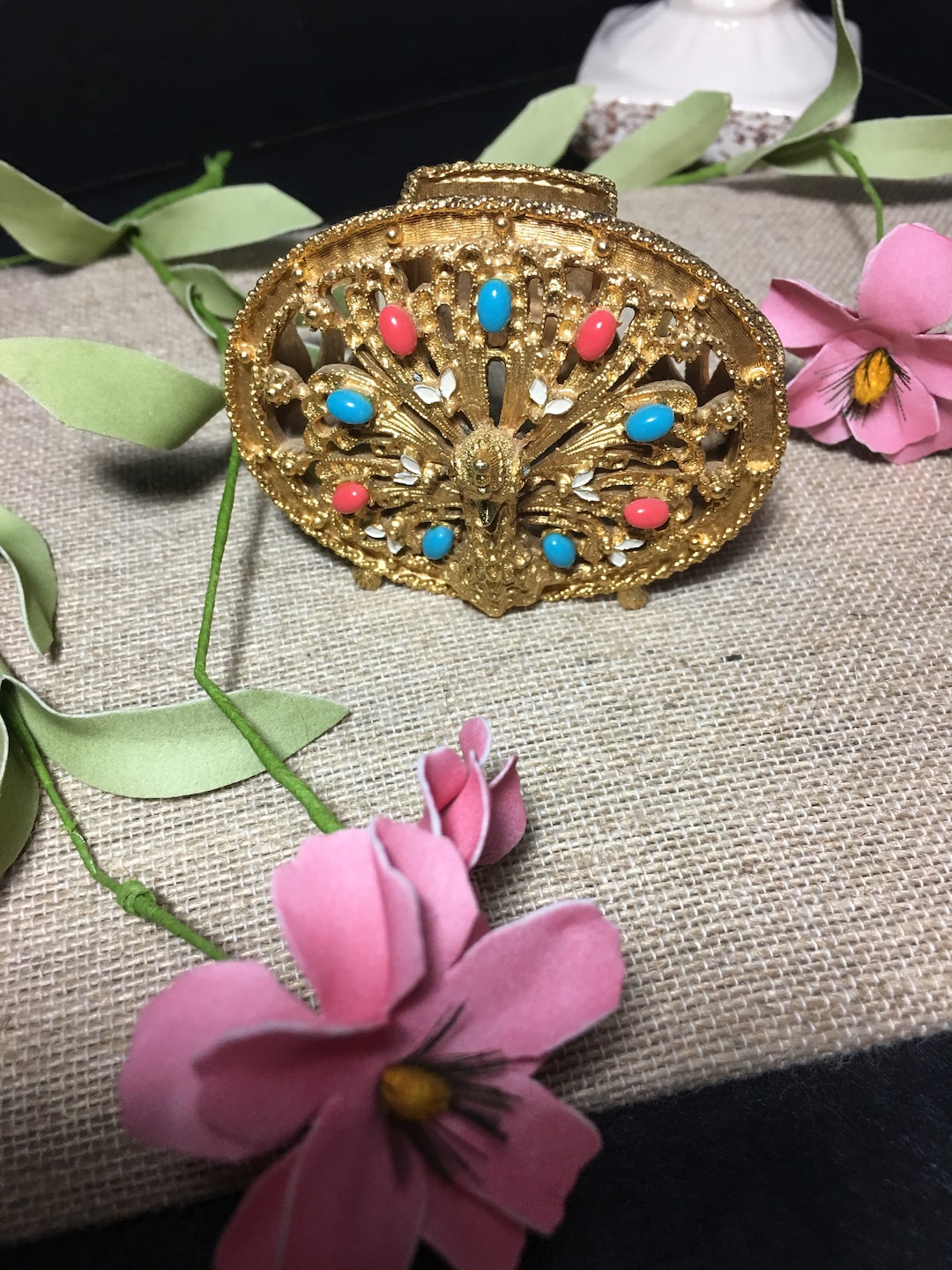 Vintage Florenza Vanity Lipstick Holder Etsy