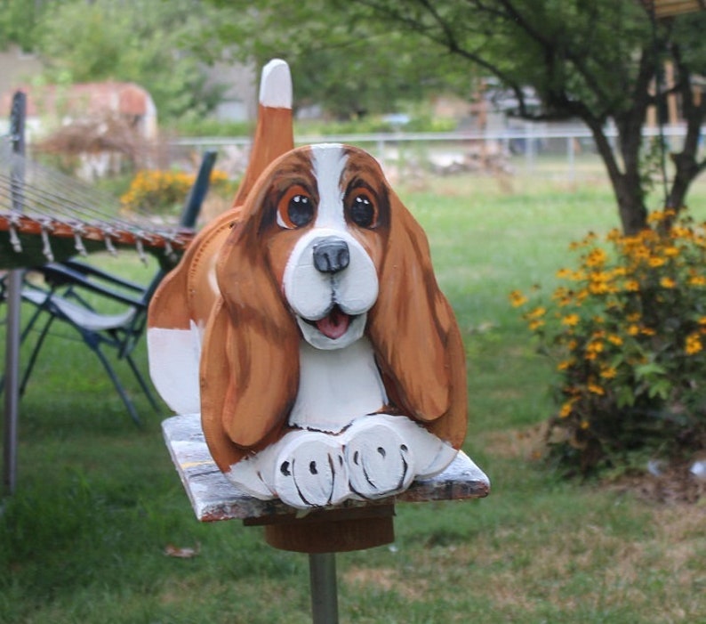 Basset Hound Mailbox Basset hound gift painted mailbox Etsy
