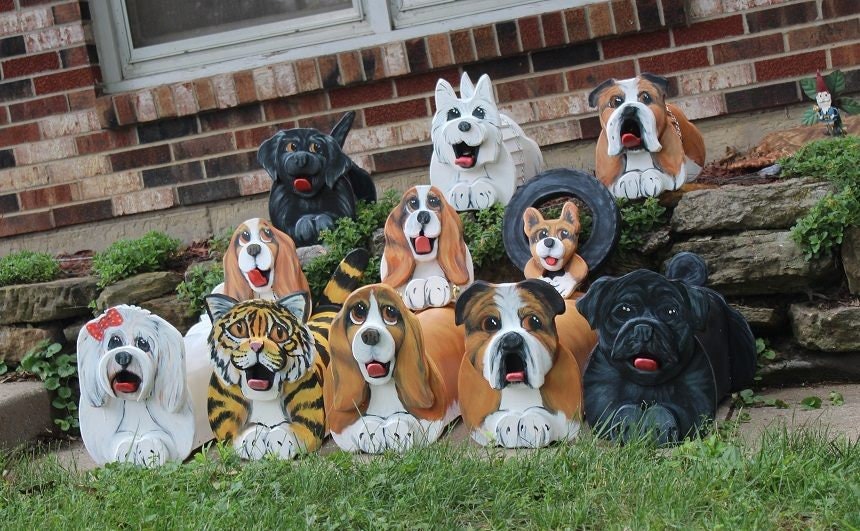 Dog Mailbox you pick breed dog lover gift painted mailbox Etsy