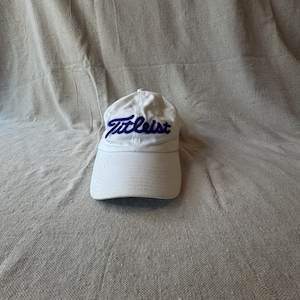 Titleist Louisiana Tech Bulldogs Golf Hat White Strapback LA Tech NCAA Cap