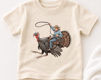 Kinder T-shirt voor de herfst en Thanksgiving, vintage rodeo-sweatshirt voor peuters, western Thanksgiving-sweatshirt voor jongens, retro cowboy-sweatshirt voor jongeren