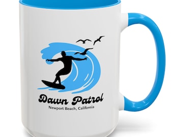 Dawn Patrol Surf Logo Mug | Ceramic Coffee Cup