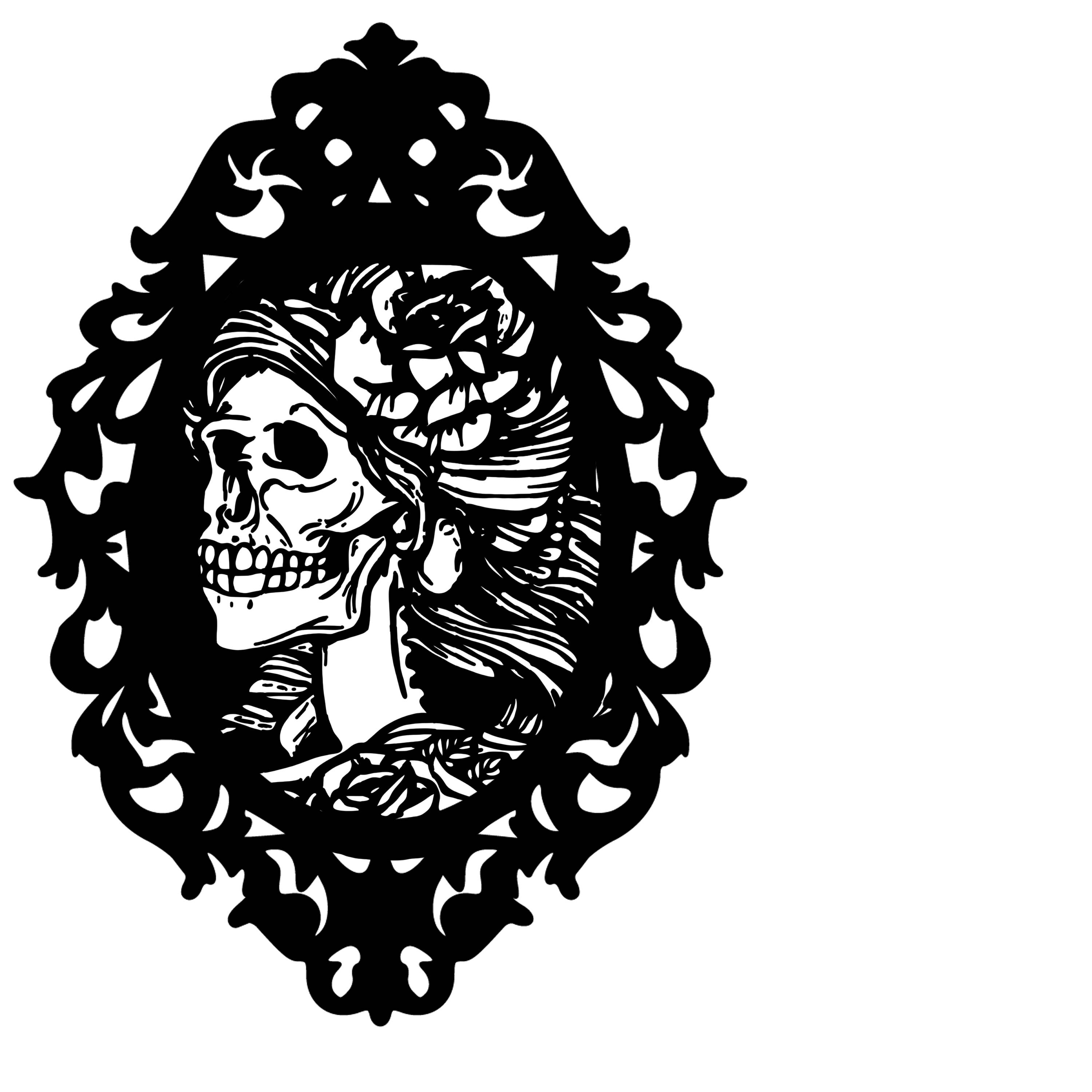 Download Skull cameo svg cutting file | Etsy