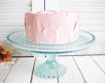 blue cake stand etsy