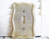 Regency Mid Century Switchplate Single Toggle Price for 1 Light Switch Cover Gold Bronze Wall Decor