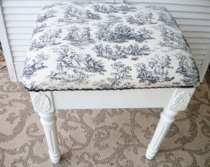 Vintage Foot Stool Side Table vanity Table Tolie Seat Etsy