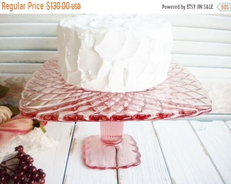 Showers Birthday Cake Stand Sale Pink LE Smith Square Cake Stand Stand 9.5 Inch Vintage Wedding Cake Stand Serving Stand