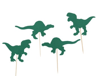 Dinosaur Birthday Cupcake Toppers