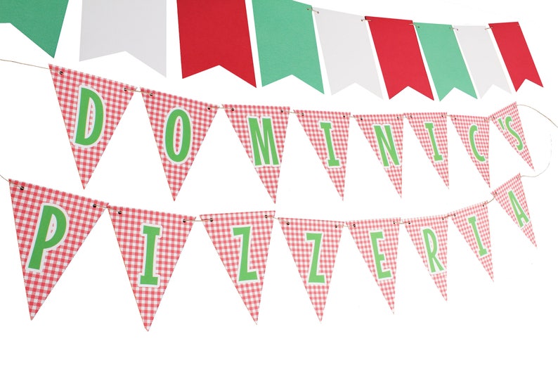 Pizza Party Banner Pizza Party Decorations Itallian Etsy