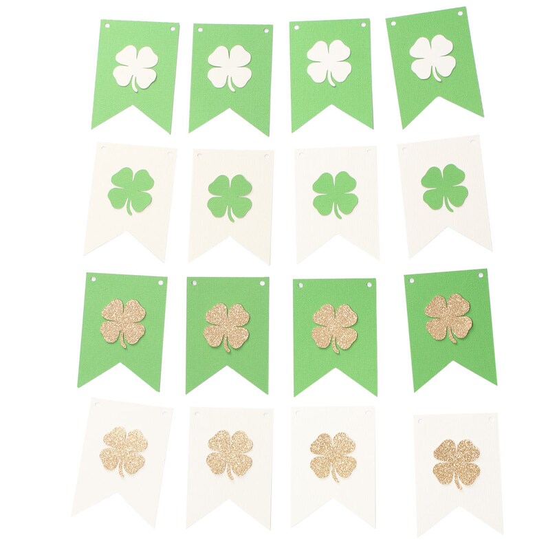 Lucky Four Leaf Clover Cupcake Toppers Saint Patrick's Day Etsy