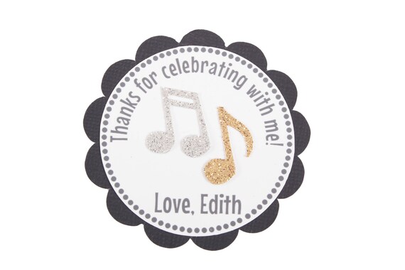 Silver Music Note Cupcake Toppers Music Birthday Decorations Etsy