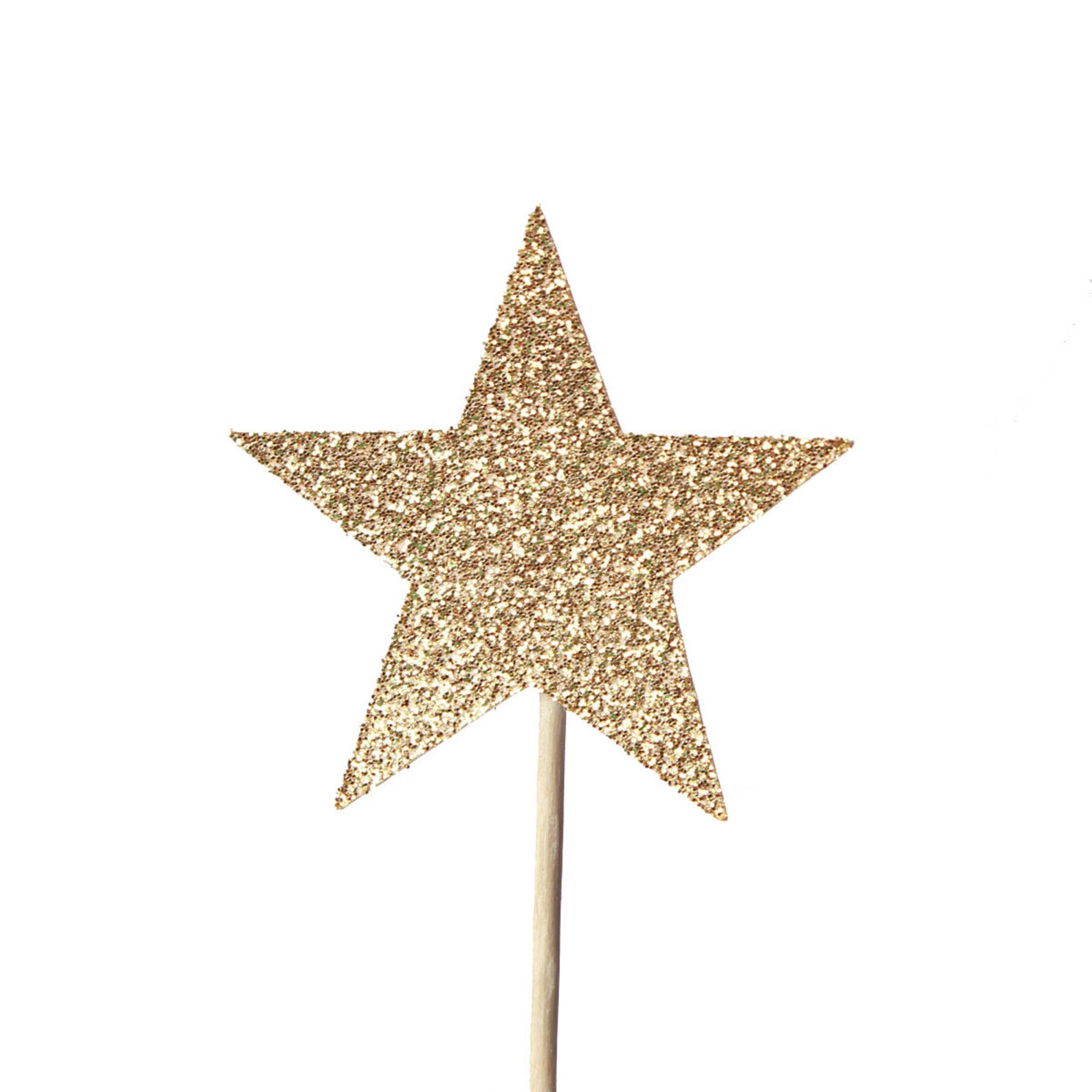 Gold Star Cupcake Toppers / Gold Appetizer Picks / Gold Star Etsy