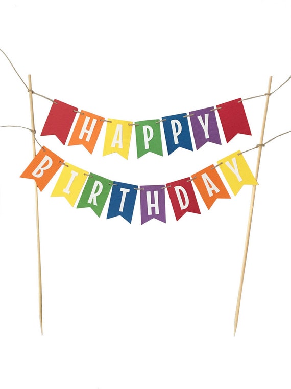 happy birthday flag cake banner name cake banner name cake etsy