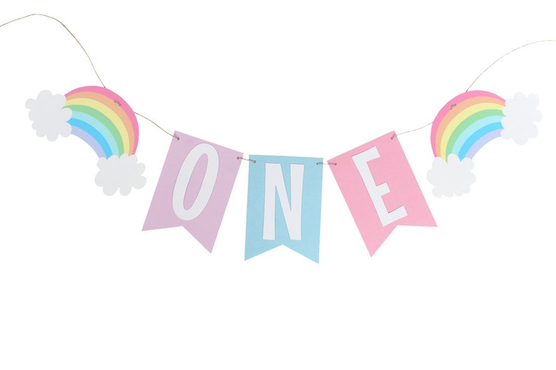 Pastel Rainbow Unicorn Birthday Banner Pastel Rainbow Birthday Banner Unicorn Birthday Rainbow Name Banner Unicorn Name Banner image 5