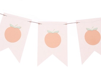 Georgia Peach Flag Banner / Peach Garland