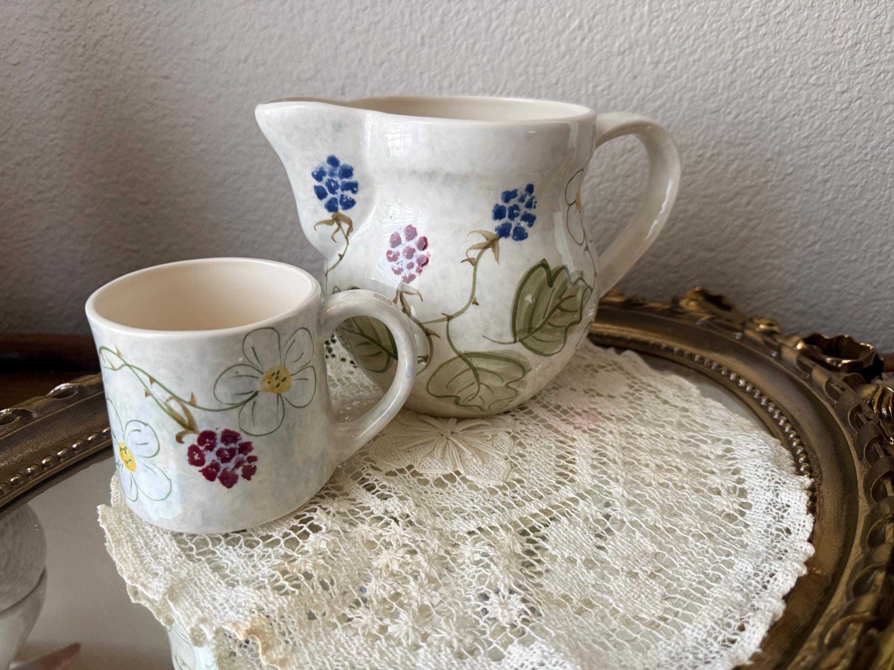 Vintage Laura Ashley Pitcher - Etsy