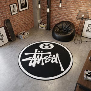 Chanel logo rug