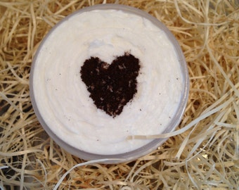 Fair Trade Organic Shea Butter, Organic Coconut Body Butter Whipped Cream Moisturizer Conditioner Lightly scented