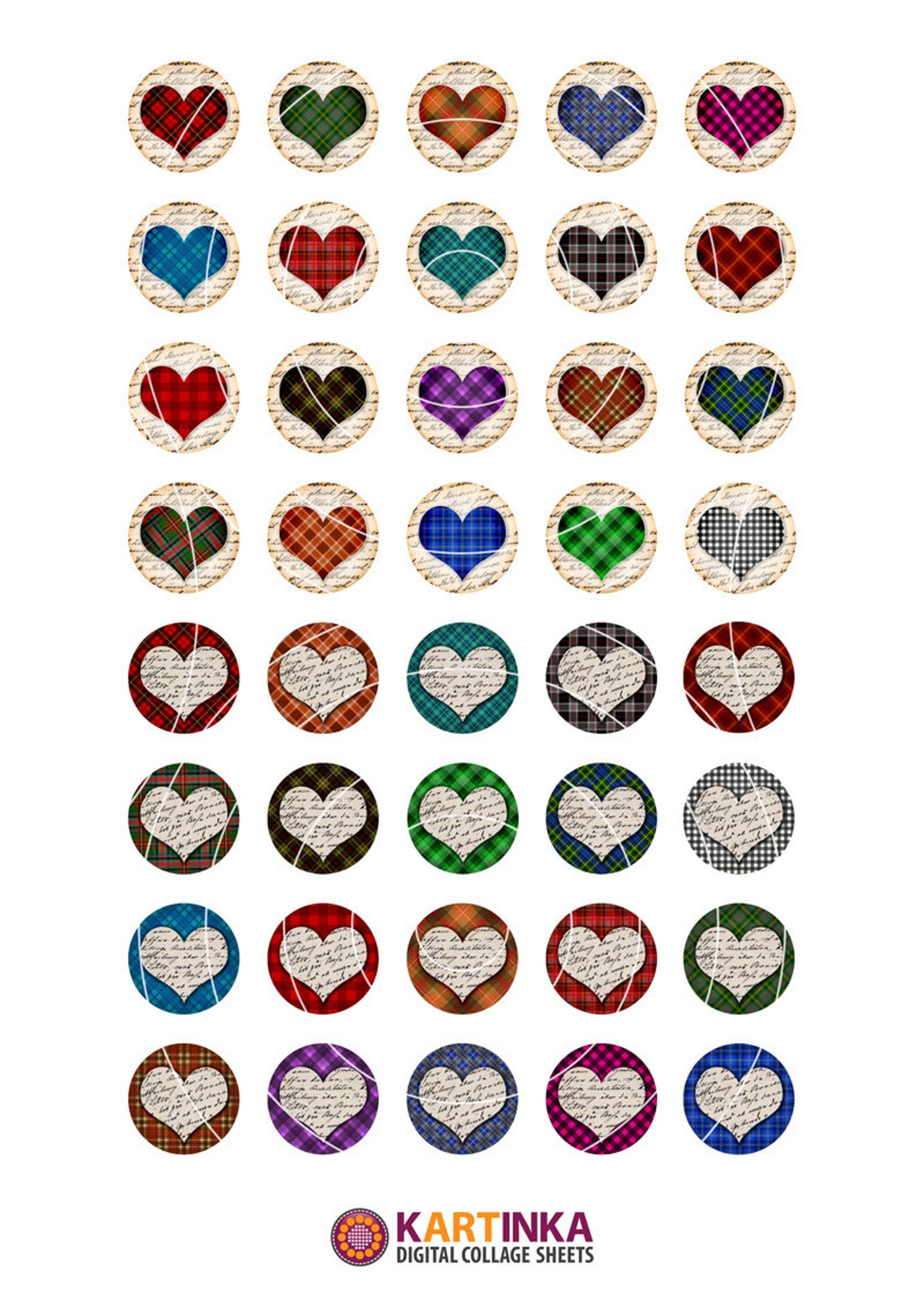 1 Inch 25mm 1 5 Inch 7 8 Inch Printable Images PLAID HEARTS Etsy 1-inch-25mm-1-5-inch-7-8-inch-printable-images-plaid-hearts-etsy