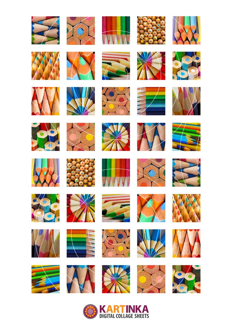 TILLBAKA TILL SKOLAN Pennor - 1 x 1 tum och 1,5x1,5 tum rutor Digitalt collageark Utskrivbart Nedladdningsbart för hängen Magneter bild 2