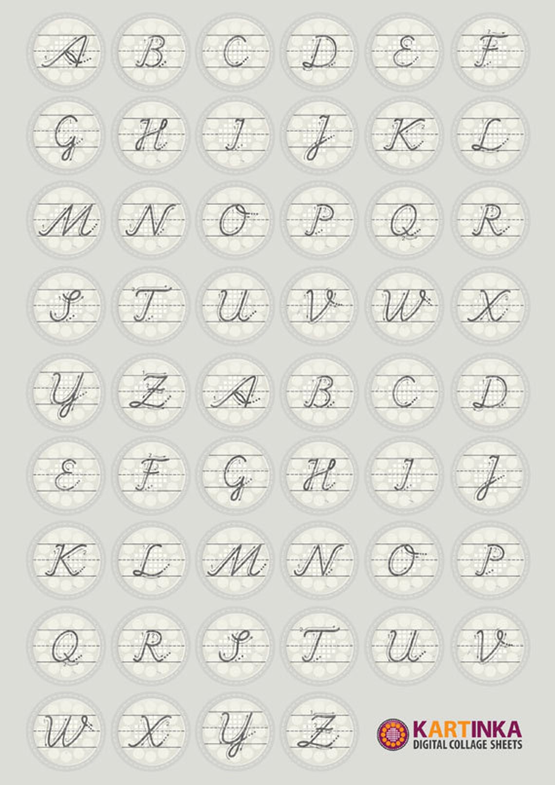 1 Inch, 1.5 Inch, 7/8 Inch Printable Download HOW to WRITE ABC Images ...