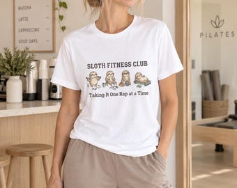Sloth Fitness Club Tee | Gym Humor, Funny Workout Shirt