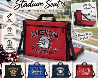 Customizable Folding Game Day Cushion