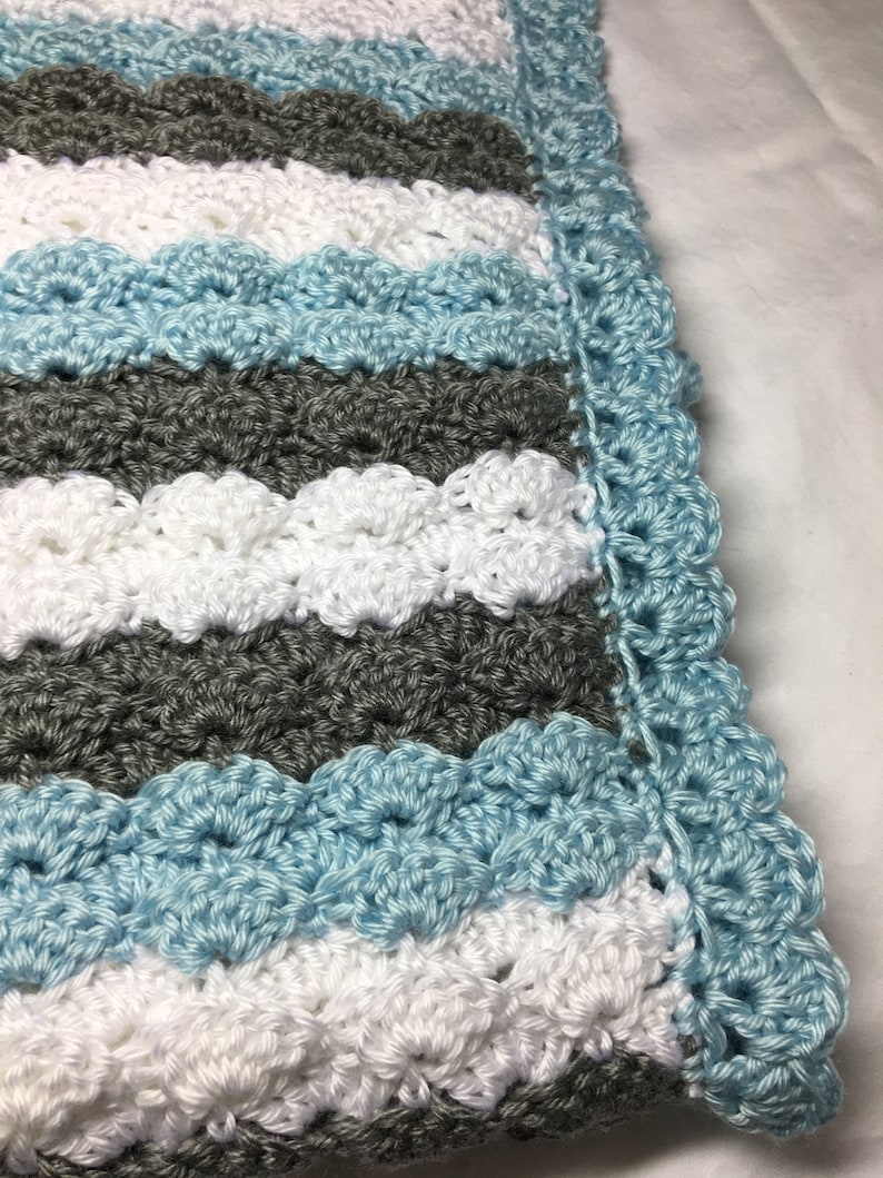 Crochet Baby Blanket Pattern The Puffy Shell Baby Blanket