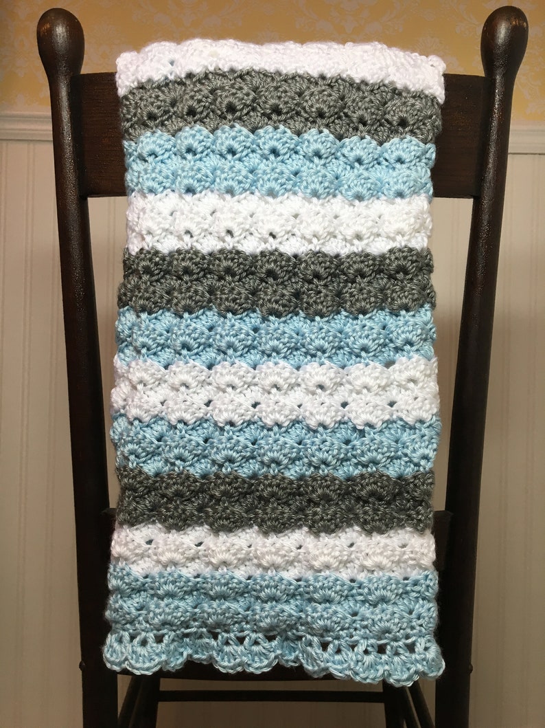 Crochet Baby Blanket Pattern The Puffy Shell Baby Blanket