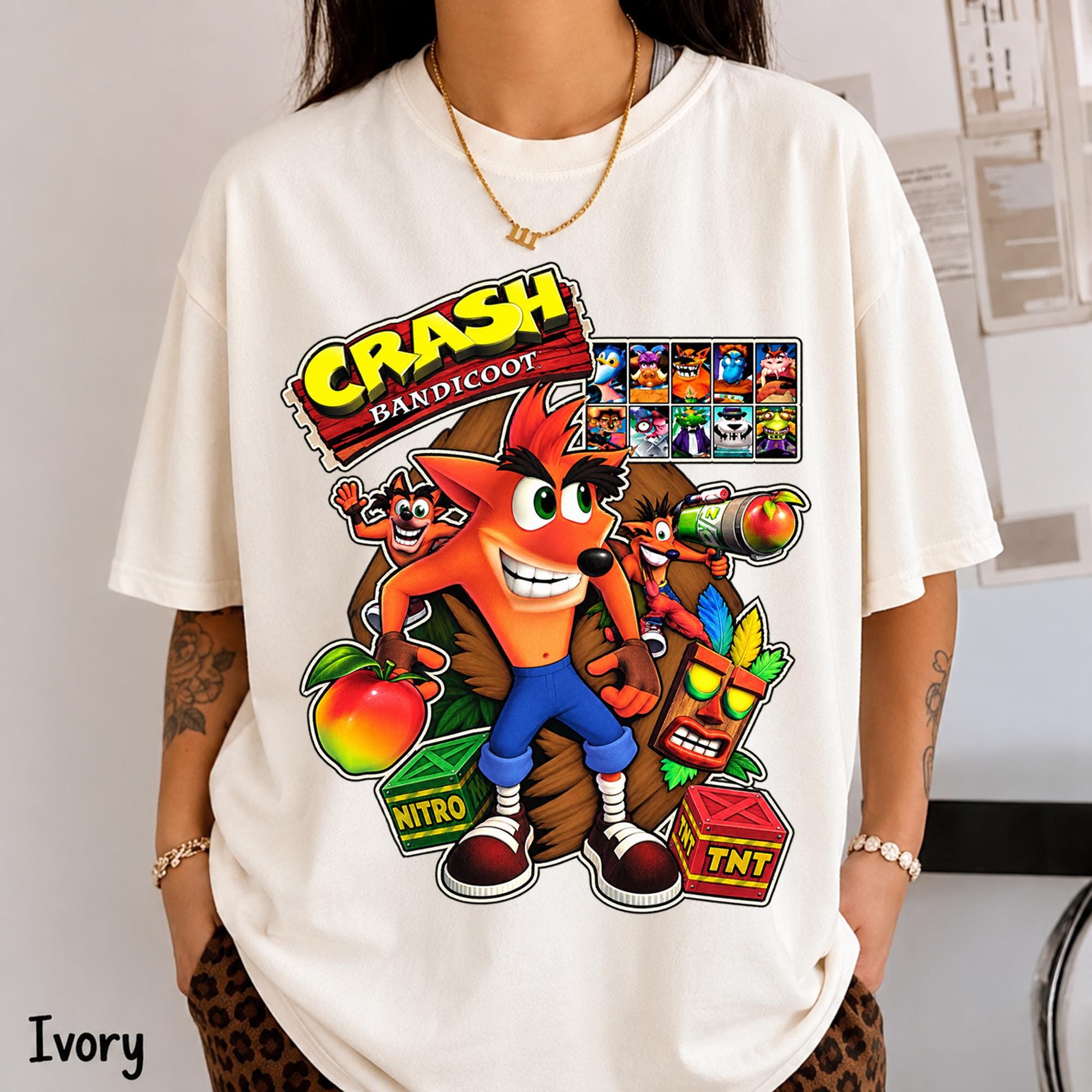 Crash Bandicoot Tee Shirts - Etsy