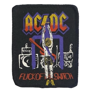 Nieużywana naszywka AC/DC z lat 80. Flick of The Switch