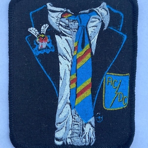 Vintage AC/DC Aufnäher aus den 80er Jahren, unbenutzt