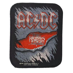 Vintage 90s Official AC/DC Patch The Razors Edge Unused