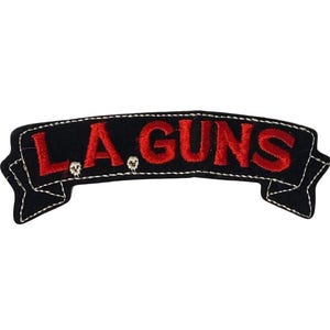 ヴィンテージ 80年代 L.A.ガンズ ロゴ刺繍パッチ グラムロック メタル