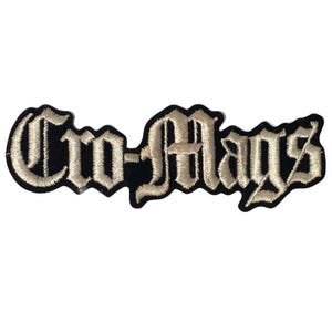 Vintage 80-tals Cro-Mags-logotyp broderad lapp NYHC Hardcore Metal