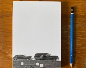 Cemetery Hearse notepad