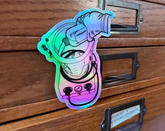 Embalming Tank Mixture mortuary hologram sticker